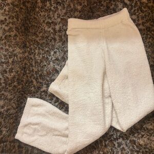 Cozy White Fleece Pants